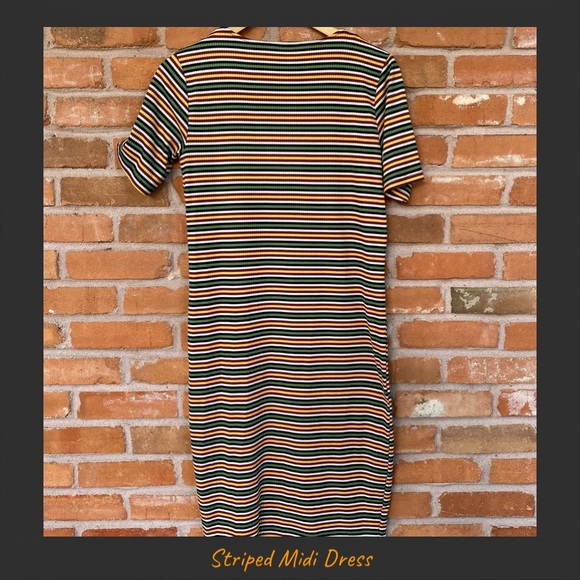 Striped Midi Dress - Picture 2 of 4